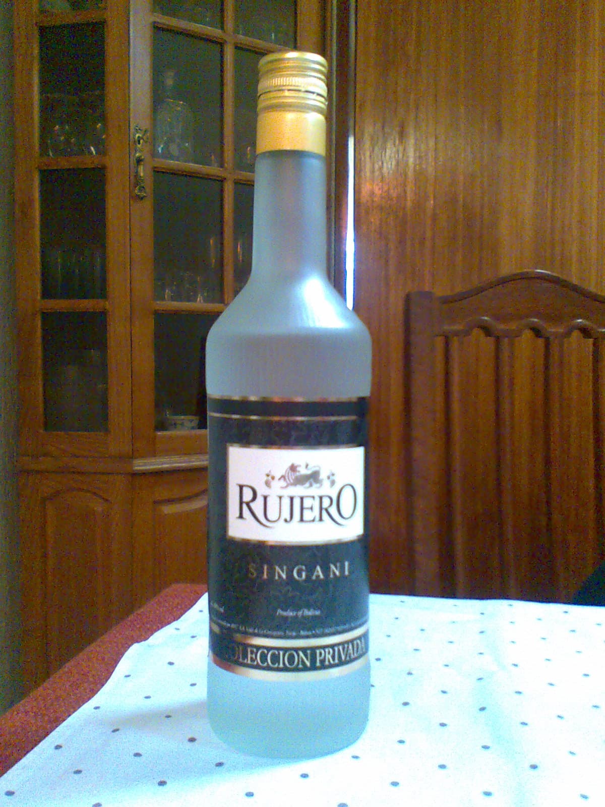 Botella de Singani Rujero